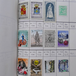 Lot de timbres de Belgique 1851-1997 oblitérés en 6 carnets à choix.