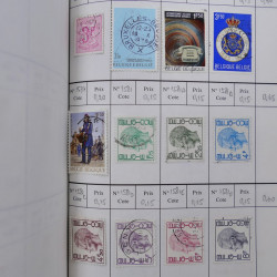 Lot de timbres de Belgique 1851-1997 oblitérés en 6 carnets à choix.