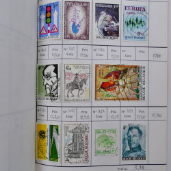 Lot de timbres de Belgique 1851-1997 oblitérés en 6 carnets à choix.
