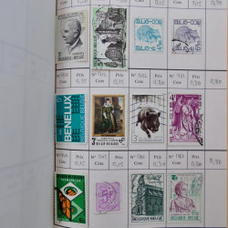 Lot de timbres de Belgique 1851-1997 oblitérés en 6 carnets à choix.