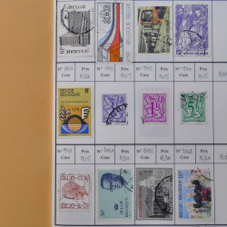Lot de timbres de Belgique 1851-1997 oblitérés en 6 carnets à choix.