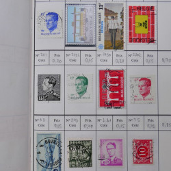 Lot de timbres de Belgique 1851-1997 oblitérés en 6 carnets à choix.