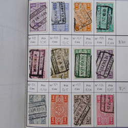 Lot de timbres de Belgique 1851-1997 oblitérés en 6 carnets à choix.