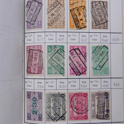 Lot de timbres de Belgique 1851-1997 oblitérés en 6 carnets à choix.