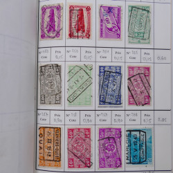 Lot de timbres de Belgique 1851-1997 oblitérés en 6 carnets à choix.