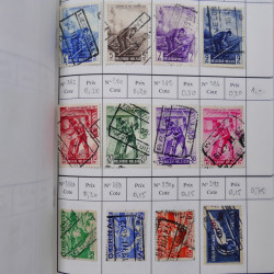Lot de timbres de Belgique 1851-1997 oblitérés en 6 carnets à choix.