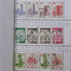 Lot de timbres de Belgique 1851-1997 oblitérés en 6 carnets à choix.