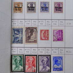 Lot de timbres de Belgique 1851-1997 oblitérés en 6 carnets à choix.