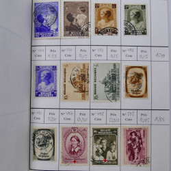 Lot de timbres de Belgique 1851-1997 oblitérés en 6 carnets à choix.