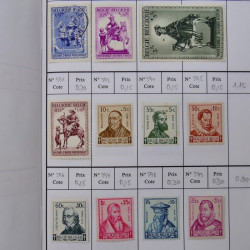 Lot de timbres de Belgique 1851-1997 oblitérés en 6 carnets à choix.