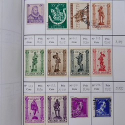 Lot de timbres de Belgique 1851-1997 oblitérés en 6 carnets à choix.