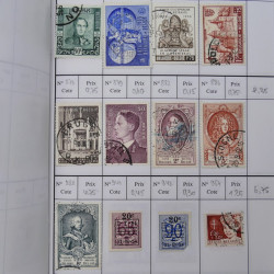 Lot de timbres de Belgique 1851-1997 oblitérés en 6 carnets à choix.