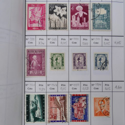 Lot de timbres de Belgique 1851-1997 oblitérés en 6 carnets à choix.