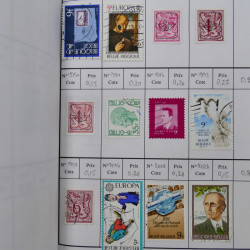 Lot de timbres de Belgique 1851-1997 oblitérés en 6 carnets à choix.