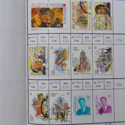 Lot de timbres de Belgique 1851-1997 oblitérés en 6 carnets à choix.