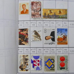 Lot de timbres de Belgique 1851-1997 oblitérés en 6 carnets à choix.