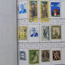 Lot de timbres de Belgique 1851-1997 oblitérés en 6 carnets à choix.