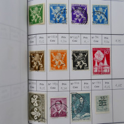 Lot de timbres de Belgique 1851-1997 oblitérés en 6 carnets à choix.