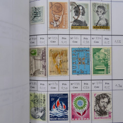 Lot de timbres de Belgique 1851-1997 oblitérés en 6 carnets à choix.