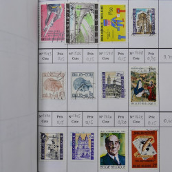 Lot de timbres de Belgique 1851-1997 oblitérés en 6 carnets à choix.