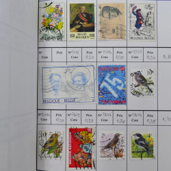 Lot de timbres de Belgique 1851-1997 oblitérés en 6 carnets à choix.