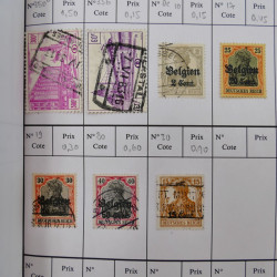 Lot de timbres de Belgique 1851-1997 oblitérés en 6 carnets à choix.