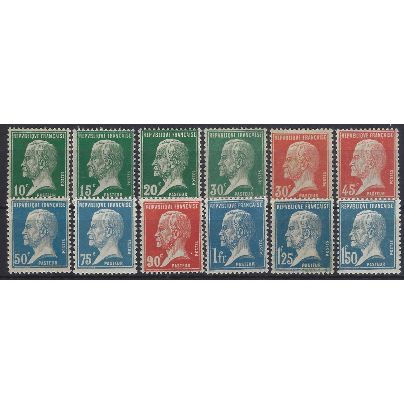 Pasteur timbres de France N°170-181 série neuf*.