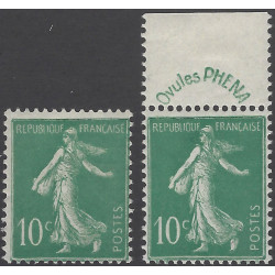 Semeuse timbre de France N°188 et 188B neuf*.