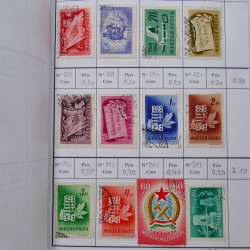 Lot de timbres d'Hongrie 1871-2004 neufs et oblitérés en 9 carnets à choix.