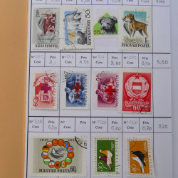Lot de timbres d'Hongrie 1871-2004 neufs et oblitérés en 9 carnets à choix.