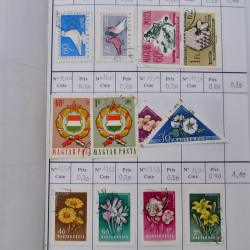Lot de timbres d'Hongrie 1871-2004 neufs et oblitérés en 9 carnets à choix.