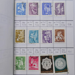 Lot de timbres d'Hongrie 1871-2004 neufs et oblitérés en 9 carnets à choix.