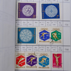 Lot de timbres d'Hongrie 1871-2004 neufs et oblitérés en 9 carnets à choix.