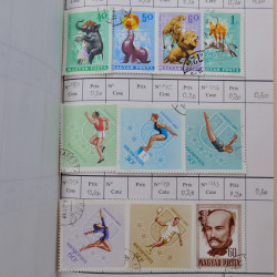Lot de timbres d'Hongrie 1871-2004 neufs et oblitérés en 9 carnets à choix.