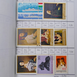Lot de timbres d'Hongrie 1871-2004 neufs et oblitérés en 9 carnets à choix.
