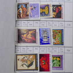 Lot de timbres d'Hongrie 1871-2004 neufs et oblitérés en 9 carnets à choix.