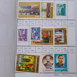 Lot de timbres d'Hongrie 1871-2004 neufs et oblitérés en 9 carnets à choix.