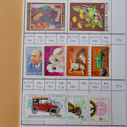 Lot de timbres d'Hongrie 1871-2004 neufs et oblitérés en 9 carnets à choix.