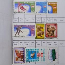 Lot de timbres d'Hongrie 1871-2004 neufs et oblitérés en 9 carnets à choix.