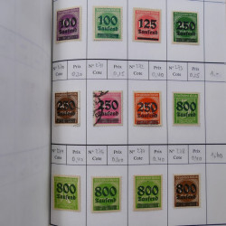 Lot de timbres d'Allemagne neufs et oblitérés en 18 carnets à choix.