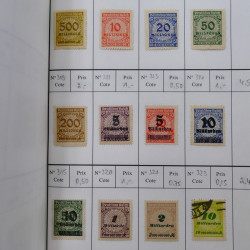 Lot de timbres d'Allemagne neufs et oblitérés en 18 carnets à choix.