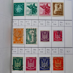 Lot de timbres d'Allemagne neufs et oblitérés en 18 carnets à choix.