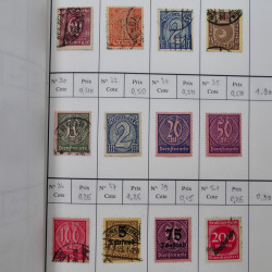 Lot de timbres d'Allemagne neufs et oblitérés en 18 carnets à choix.