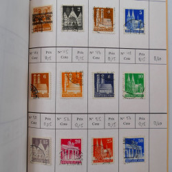 Lot de timbres d'Allemagne neufs et oblitérés en 18 carnets à choix.