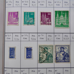Lot de timbres d'Allemagne neufs et oblitérés en 18 carnets à choix.