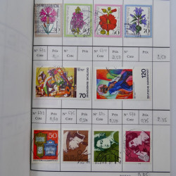 Lot de timbres d'Allemagne neufs et oblitérés en 18 carnets à choix.