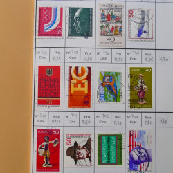 Lot de timbres d'Allemagne neufs et oblitérés en 18 carnets à choix.