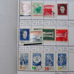 Lot de timbres d'Allemagne neufs et oblitérés en 18 carnets à choix.