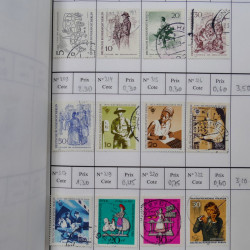 Lot de timbres d'Allemagne neufs et oblitérés en 18 carnets à choix.