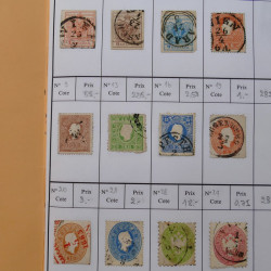 Lot de timbres d'Autriche 1850-1992 neufs et oblitérés en 5 carnets à choix.